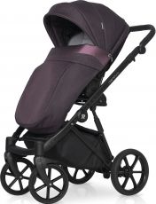 Детская коляска 2 в 1 Riko Nano Pro 05 Plum (бордовая кожа – бордовая ткань)